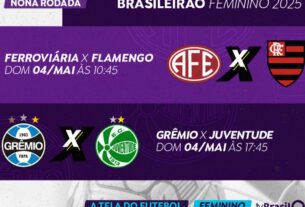 TV Brasil transmite dois jogos do Brasileirão Feminino neste domingo