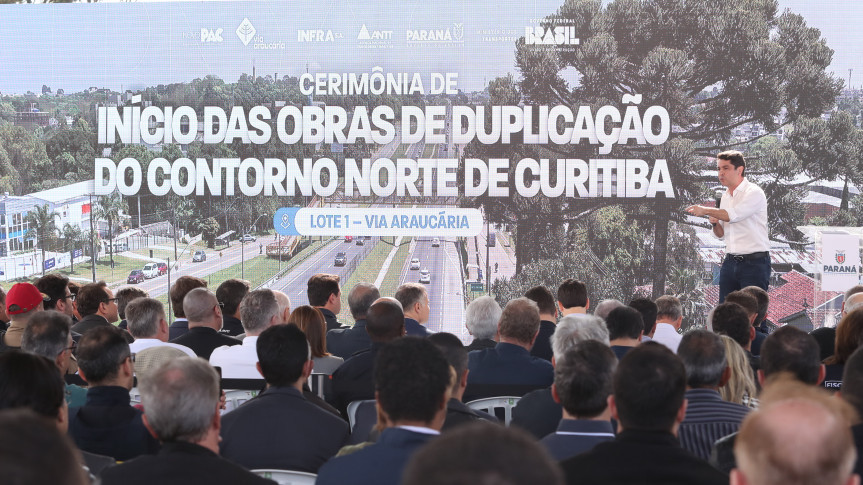 Assembleia Legislativa do Paraná | ALEP | Notícias > Presidente da Assembleia, deputado Alexandre Curi (PSD), participa do lançamento da duplicação do Contorno Norte de Curitiba