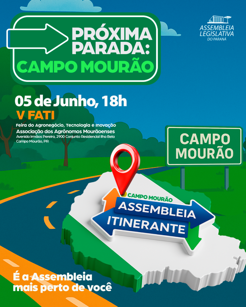 Assembleia Legislativa do Paraná | Notícias > Assembleia Itinerante desembarca pela 1ª vez em Campo Mourão com sessão especial e serviços à população