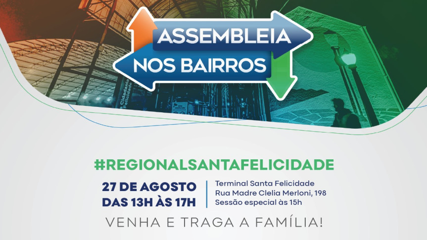 Assembleia Legislativa do Paraná | ALEP | Notícias > Santa Felicidade recebe a 3ª edição do Assembleia nos Bairros nesta quarta-feira (27)
