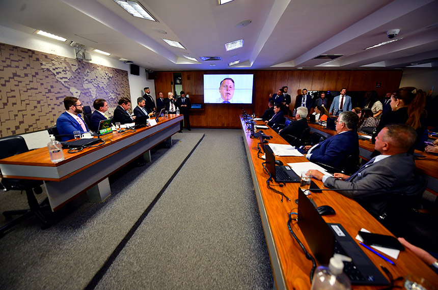 Ex-chefe da Assessoria Especial de Enfrentamento à Desinformação (AEED) do Tribunal Superior Eleitoral (TSE), Eduardo Tagliaferro em pronunciamento via videoconferência.
