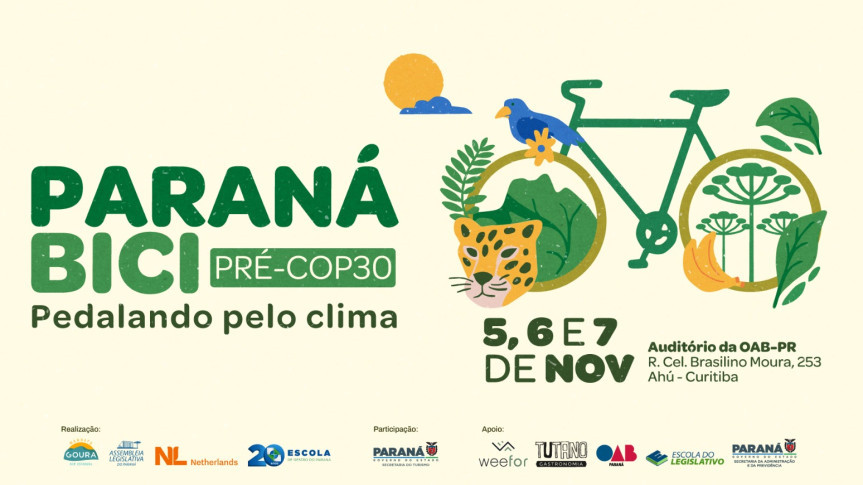 Assembleia Legislativa do Paraná | ALEP | Notícias > Deputado Goura (PDT) destaca realização do Seminário Paranaense de Ciclomobilidade e Cicloturismo – Paraná Bici Pré-COP30