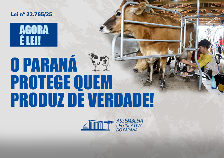 Assembleia Legislativa do Paraná | ALEP | Notícias > Paraná sanciona lei que proíbe a reidratação do leite em pó importado na indústria