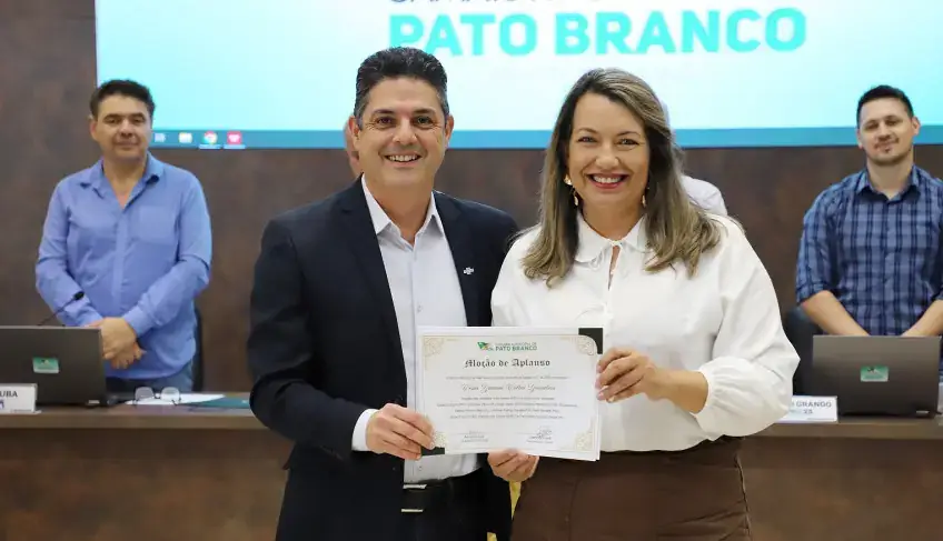 Gerente do Sebrae/PR é homenageado com Moção de Aplauso pela Câmara de Pato Branco | ASN Paraná